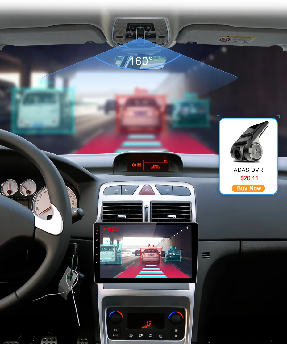 Top Junsun V1 2G + 32G Android 9.0 For Peugeot 307 2002 - 2008 - 2013 Car Radio Multimedia Video Player Navigation GPS 2 din dvd 16