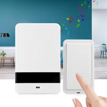 

110-240v waterproof self-powered doorbell free IP68 28 ring wireless security doorbell smart home doorbell for the Home