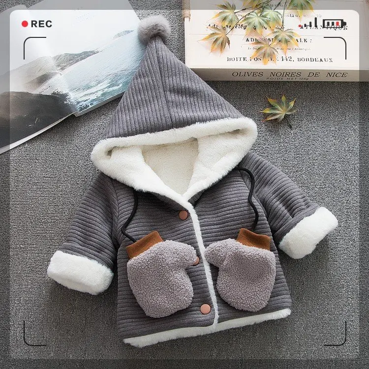 Хлопковое пальто в Корейском стиле для маленьких девочек 0-1-2-3-4 лет, хлопковая стеганая Одежда для девочек, хлопковая стеганая куртка для младенцев, верхняя одежда