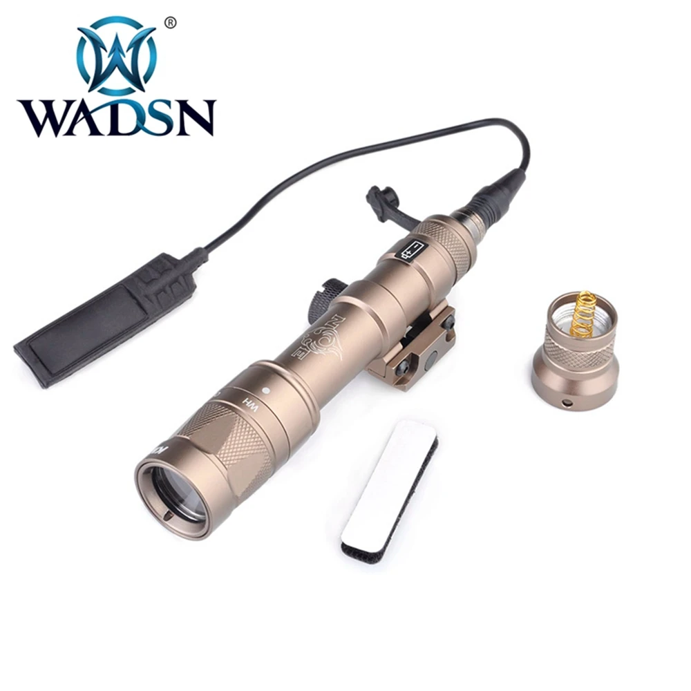 WADSN Softair фонарик M600W Тактический Scoutlight светодиодный стробоскоп лампа в форме пистолета m600 страйкбол факелы WNE04045 охотничье оружие огни - Цвет: DE