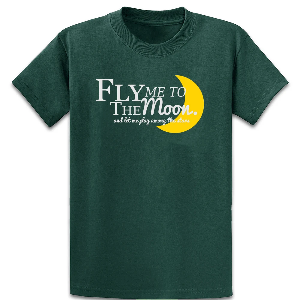 Футболка Fly Me To The Moon хлопковая S 5xl с забавным принтом крутая летняя футболка