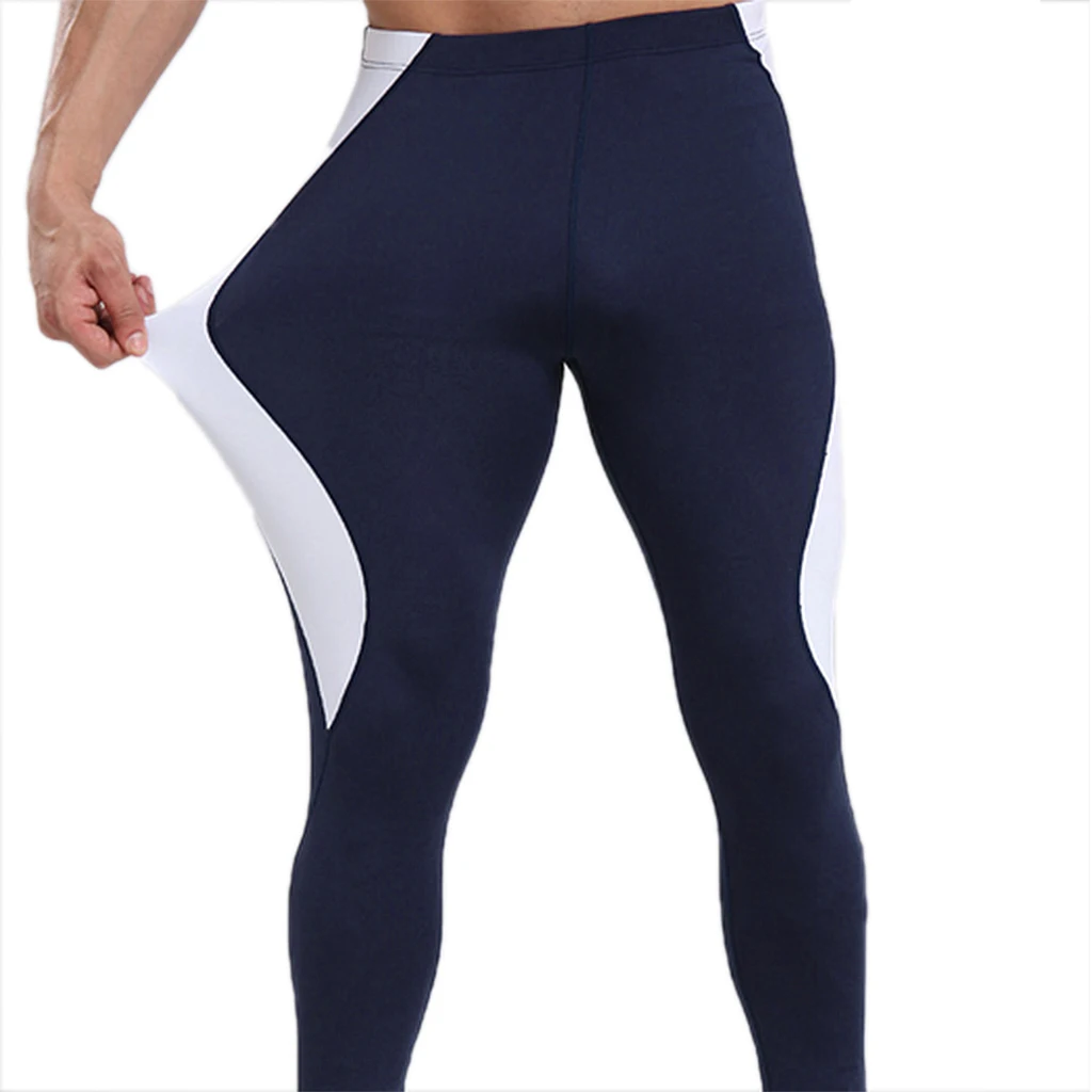Navy Blue M Мужские брюки Advanced Compression And Muscle для тренировок и легкой атлетики - Цвет: Navy Blue M