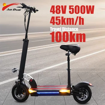 Billige Elektrische Roller Zwei-Rad Patinete Electrico Power 500W E-roller Schnelle Faltung Geschwindigkeit 45 Km/h Kostenloser Versand Erwachsene Hoverboard