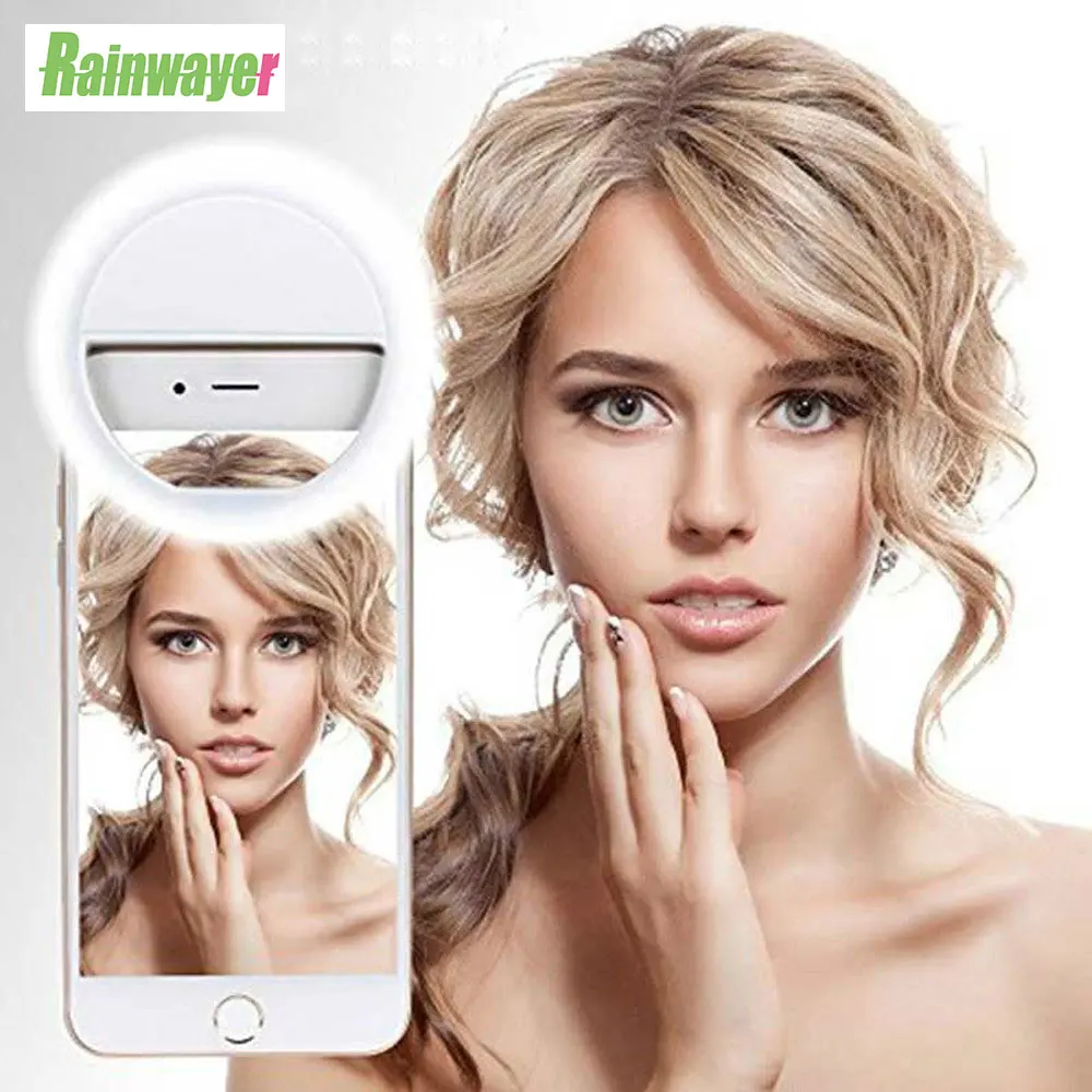 

USB Charge LED Self Timer Ring Light for Iphone Supplementary Lighting Selfie Enhancing Fill Light For Phones Phone Lights Ring