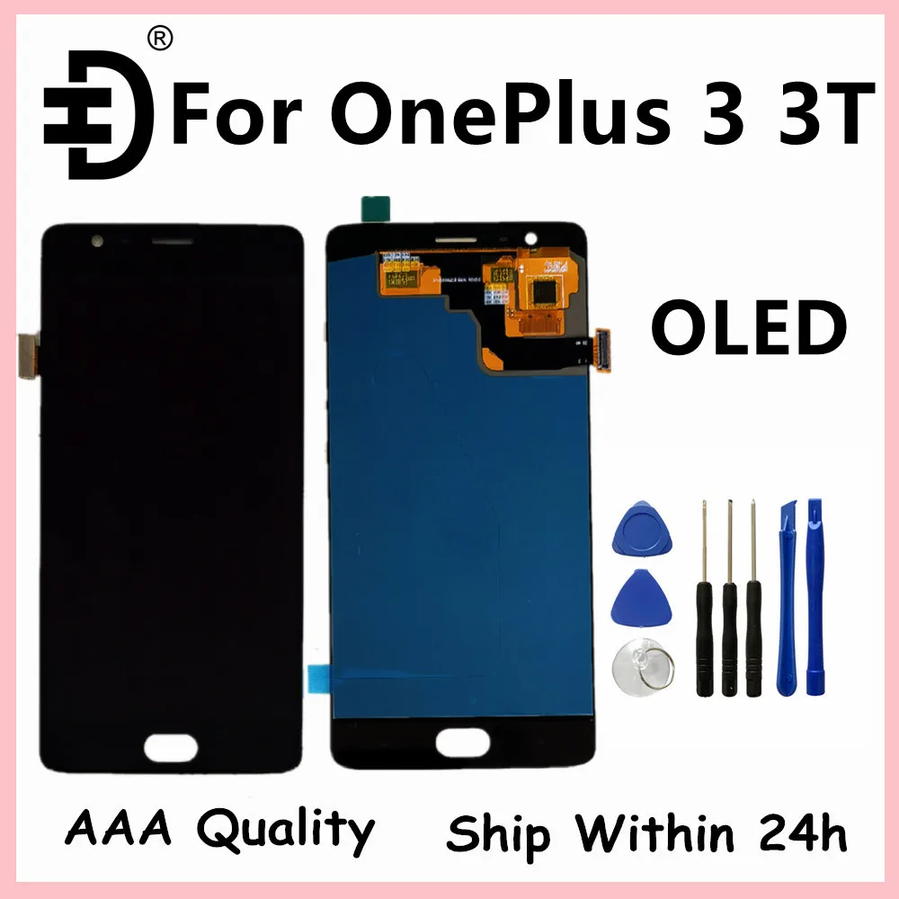 For OnePlus 3 3T LCD Display Frame Button Touch Screen Digitizer Replacements 