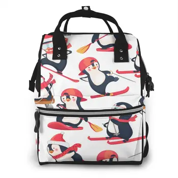 

Mummy Bag Cute Penguins Animals Nappy Backpack Large Capacity Stroller Mom Baby Multi-function Waterproof Outdoor Diaper Bags