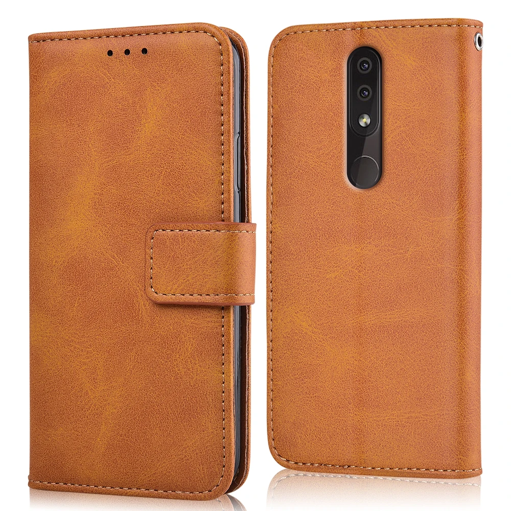 Чехол для Nokia 4,2 с мягкой силиконовой вставкой, флип-бумажник, кожаный чехол для Nokia 4,2, чехол с подставкой, простая сумка для телефона с ремешком - Цвет: niu-Yellow