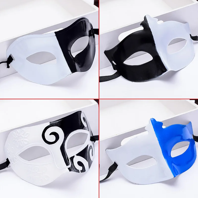 

Men Half Face Paint Spraying Electroplated Mask Gentleman Performance Mask Wholesale Sexy Eye Patch Hip Hop Mask Women's