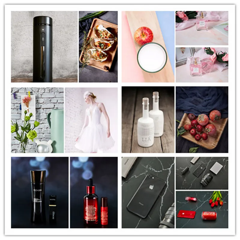 57*87cm Photography Backdrops Marble Wood Grain 2 Sided Waterproof Backgroud Cosmetics Photo Background for Studio Photo