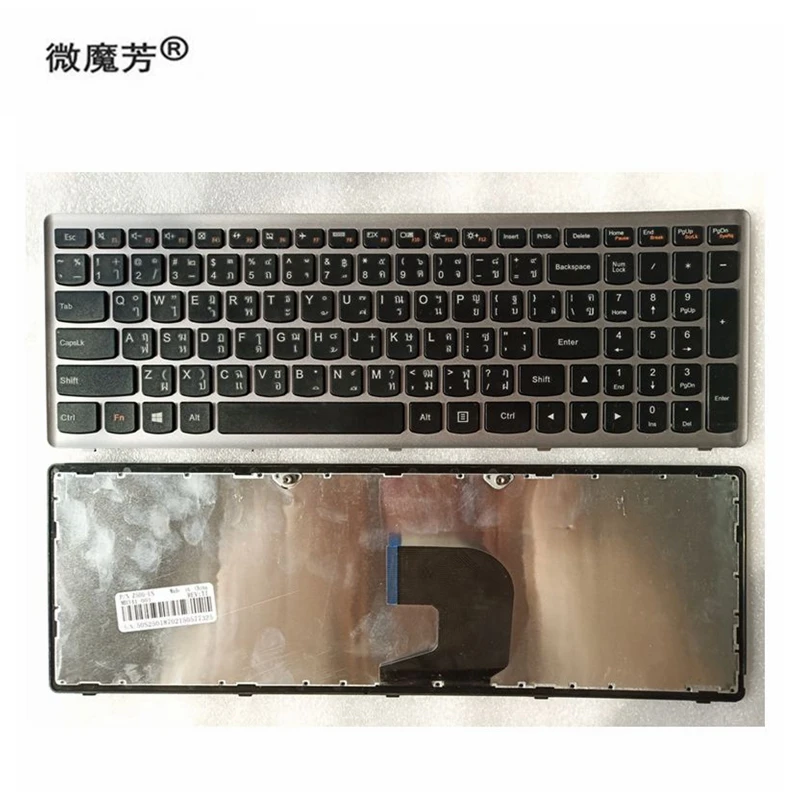 

Keyboard THAI TI FOR Lenovo Ideapad Z500 Z500A Z500G P500 P500A SILVER COLOR