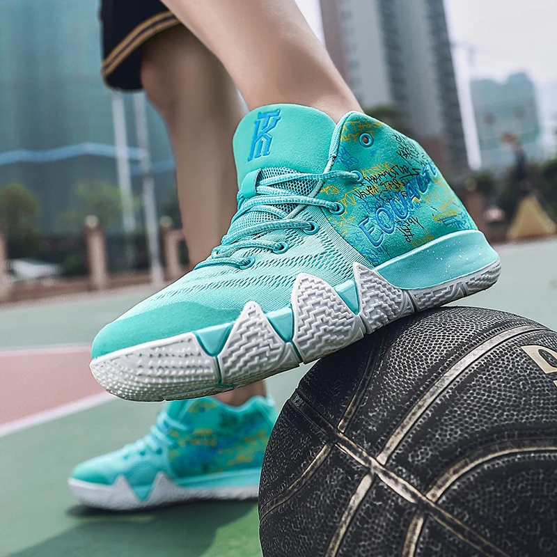 

Uptempo Mens Basketball Shoes 9 Boots Kyrie 4 Boys Sport Trainers Men Shoes Retro Women Basketball Sneakers