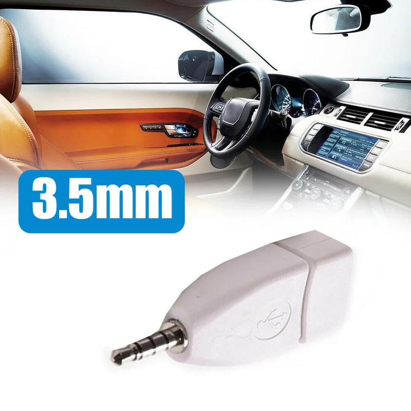 Audio Converter 3.5mm Male AUX Audio Plug Jack To USB 2.0 Female Converter Adapter for Car MP3 car wire cable adapter,car stereo accessories
