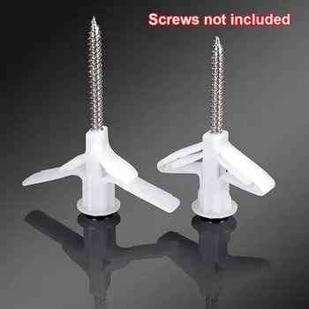 

100pcs Accessories Tool Expansion Tube Wall Curtain Gypsum Board Home DIY Portable Aircraft Shape Screws Bolts Fixed Pierced