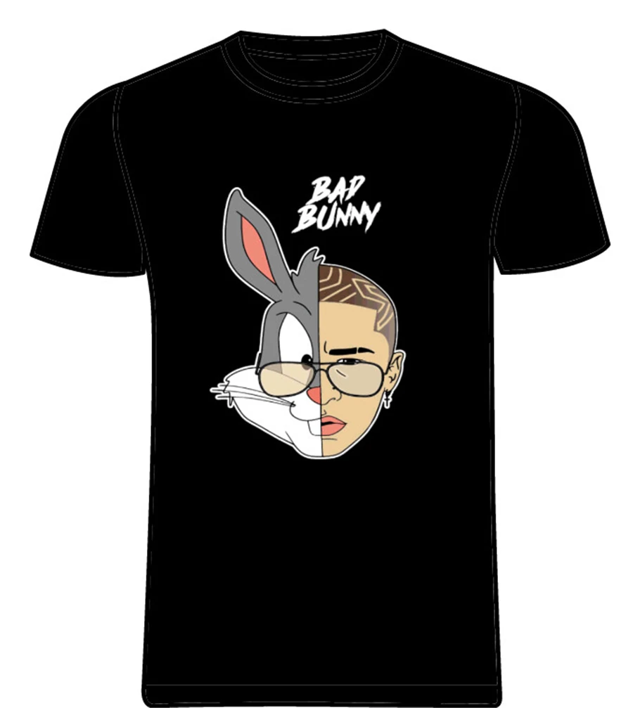 NEW Bad Bunny Maluma Ozuna Pop Hip Hop Rapper Mens T-Shirt Tee Shirt Street Plus Size | Мужская одежда