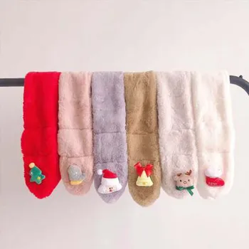 

Winter Cute Children Scarf Boy Girls Scarves Baby Imitation Rabbit Fur Collar Scarf Christmas Xmas Gifts Winter Soft Warm Scarf
