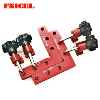 

6Pcs/set Woodworking Right Angle Positioning Clamps Auxiliary Positioner Corner Clamping Tools Aluminium Alloy Corner Ruler
