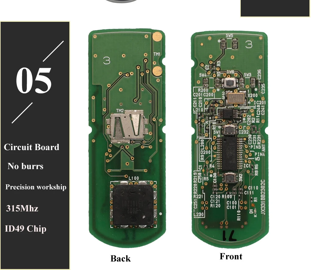 Keyforkess 5 pz SKE13D-01/02 SKE13E-01/02 originale fabbrica Smart Remote Key Fob 315/433MHz ID49 per Mazda 3 CX-5 2/3btn - H538acdc7c63a4206a0e9c8ba1388aaf1X