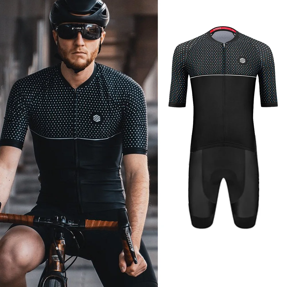 9D gel pad shorts and cycling bibs for everyone from beginners to professionals RUIKODOM Men’s summer short-sleeved cycling suits 