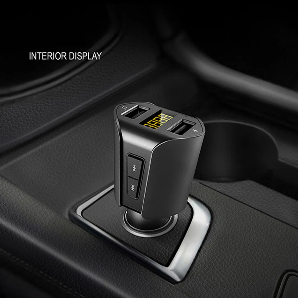 Автомобильный комплект громкой связи, беспроводной Bluetooth, fm-передатчик, ЖК-дисплей, Автомобильный MP3-плеер, Hands-Free, USB зарядное устройство, fm-модулятор, автомобильные аксессуары# Ger