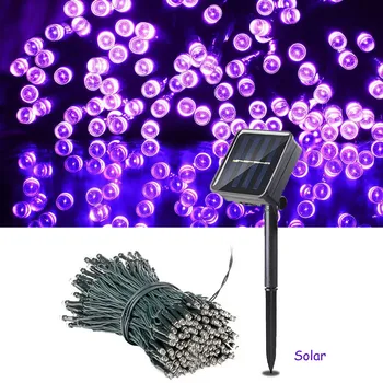 

7/12/22m LED Street Lamp Fairy Light Outdoor Lighting String Lights Waterproof Powered Sunlight Decoration for Wedding Christmas