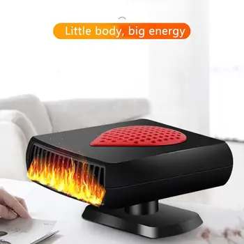 

Car Heater 12V24V Heater Truck Heater Car Speed Hot Fan Defogging Defroster Car Interior Heating Fan Heater