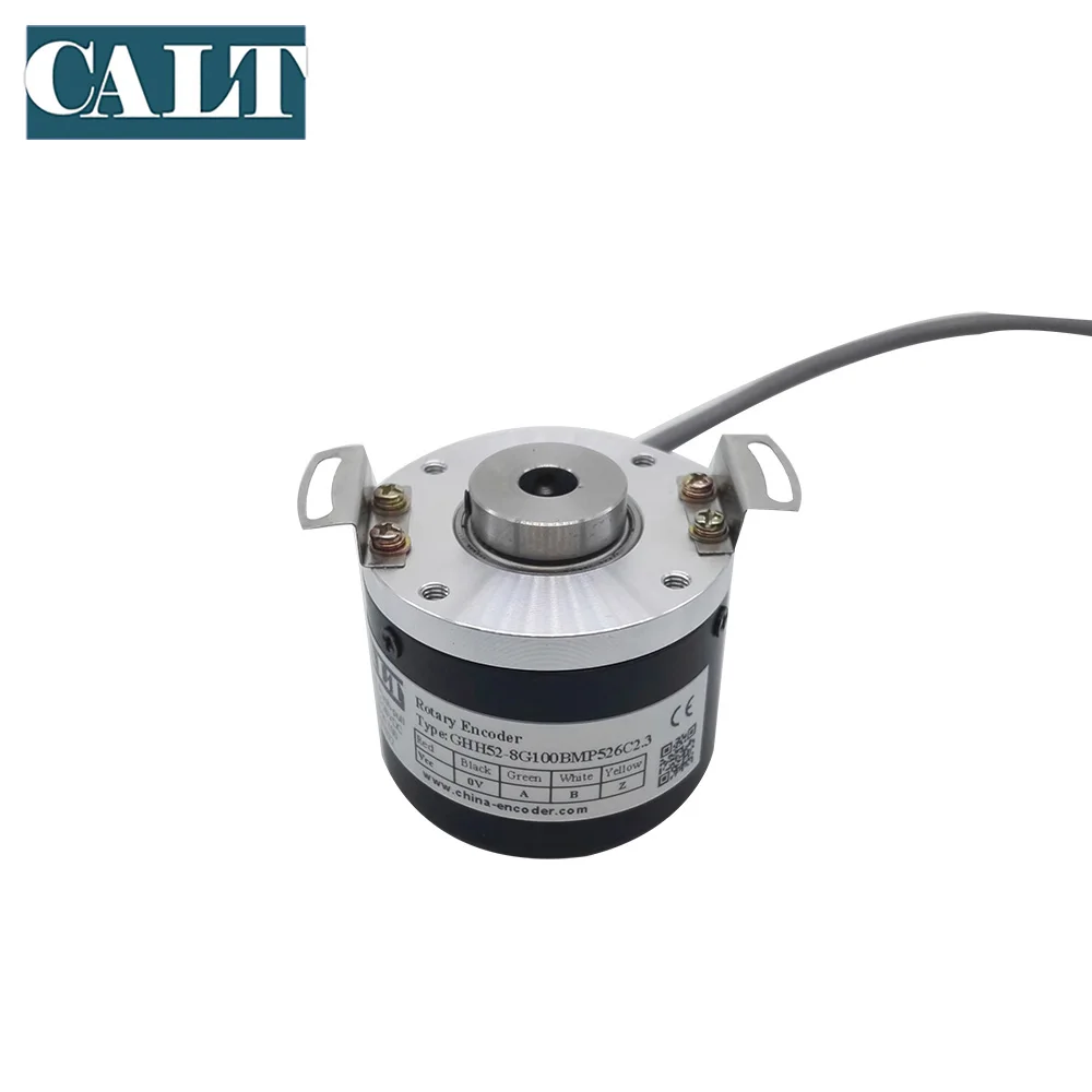 

Fast shipping 8mm through hole hollow shaft incremental encoder 100ppr push pull output GHH52