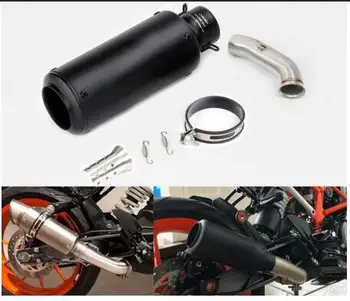 

Slip on Duke 125 250 390 RC390 Motorcycle Exhaust Tip Muffler Mid Connect Link Pipe for KTM Duke 125 250 390 RC390 2017 2018 19