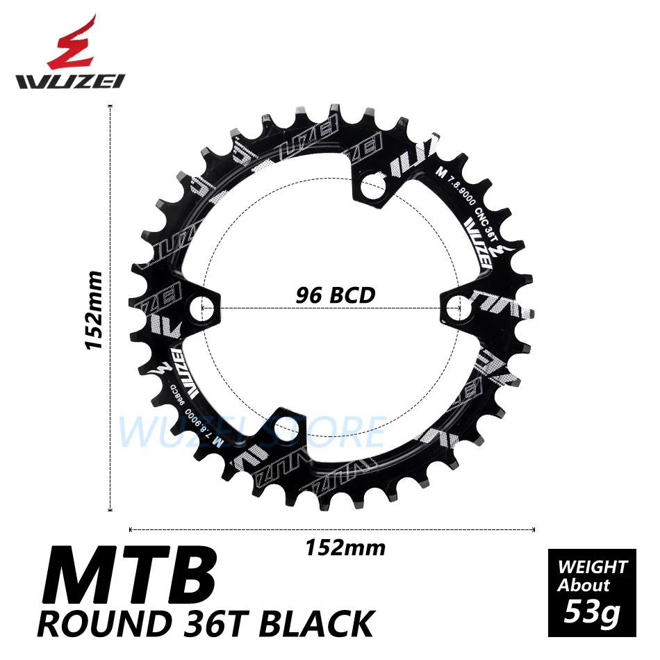 WUZEI BCD 96 мм круглая/Овальная велосипедная Звездочка MTB горная цепь колеса 32T 34T 36T для Shimano M7000 M8000 M9000 Кривошип