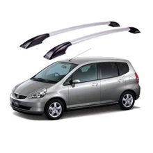Для Honda Jazz для Honda, устанавливается на дверь хэтчбека автомобиль алюминиевый сплав Багажник на крыше Перевозчик бар автомобильные аксессуары