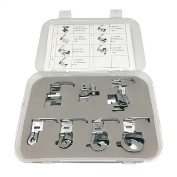 

CY-007-002 Special Hemmer And Binder Press Foot Presser Feet Set for Janome Brothers Singer Domestic Sewing machine accessorie