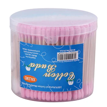 

300 Counts Cotton Swab Disposable Double Round Tips Cleaning of Ears Cotton Swabs with Bamboo Sticks Cotonete