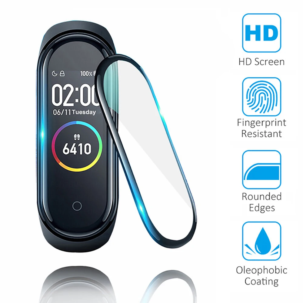 3D мягкая защита экрана для xiaomi mi Band 5 глобальная версия Защитная пленка браслета