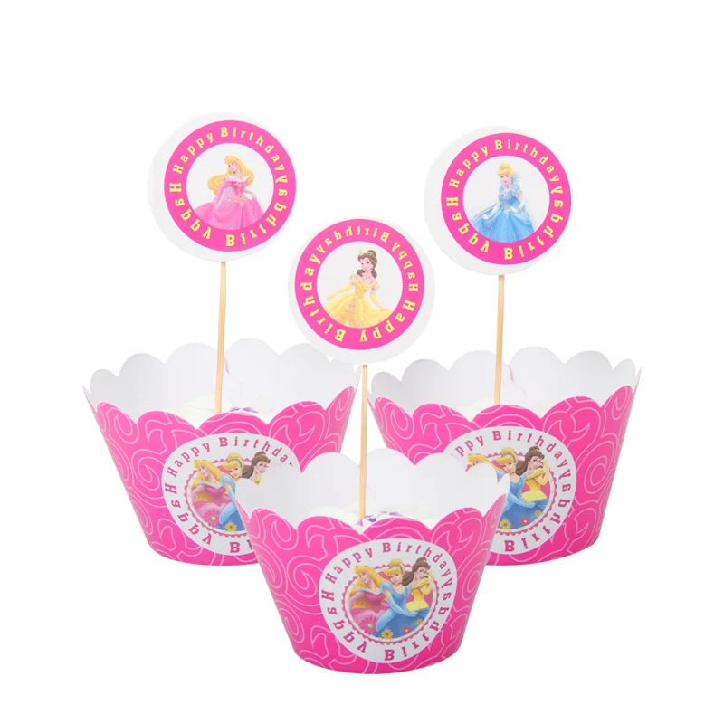Style 19 12Set Superhero Avengers Captain America Cupcake Wrappers Cake Toppers Spiderman Batman Kids boy Birthday Party cake Decor - Цвет: Style 19