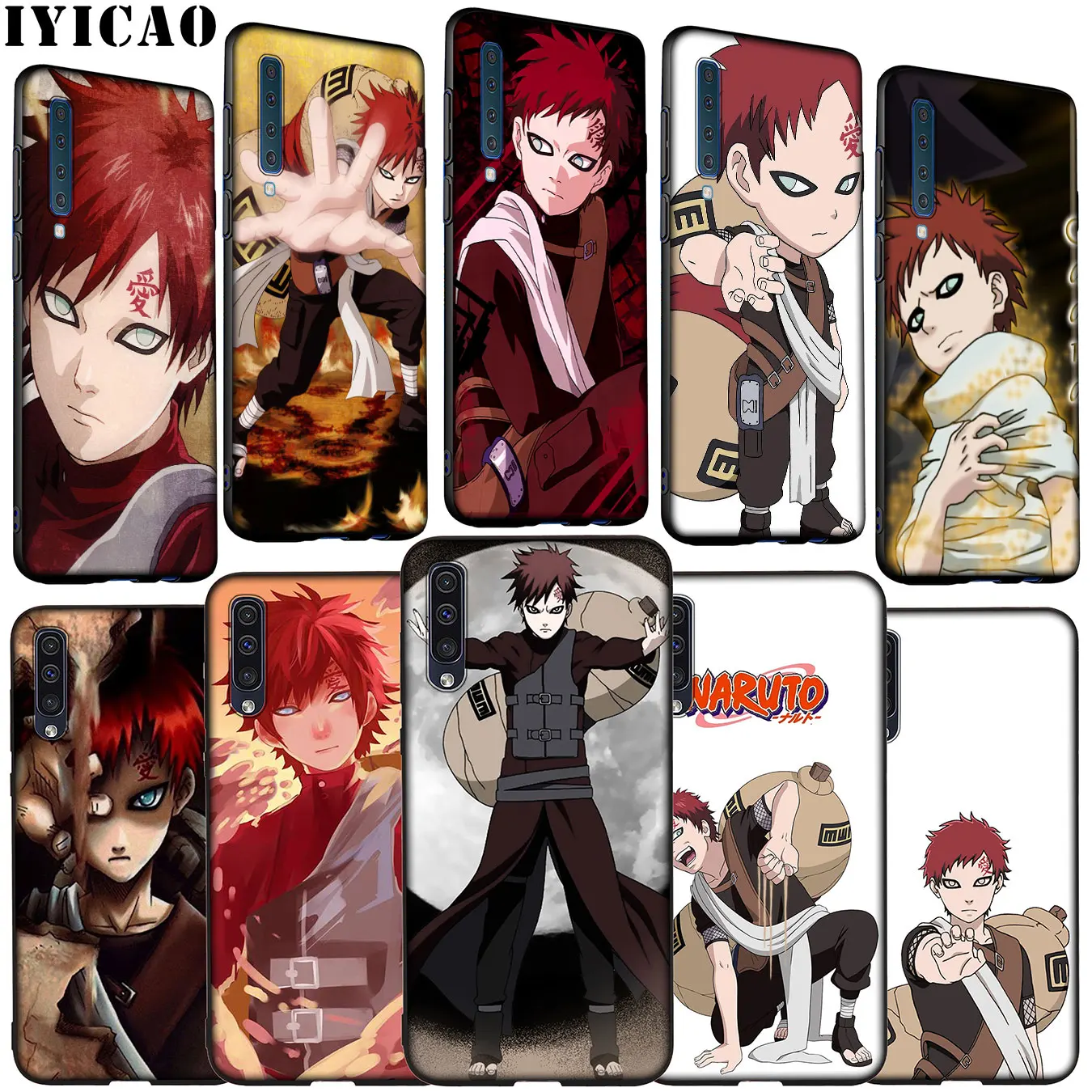 IYICAO Anime NARUTO Gaara Soft Silicone Case for Samsung Galaxy A70 A60 A50 A40 A30 A20 A10 M10 M20 M30 M40 A20E Cover |