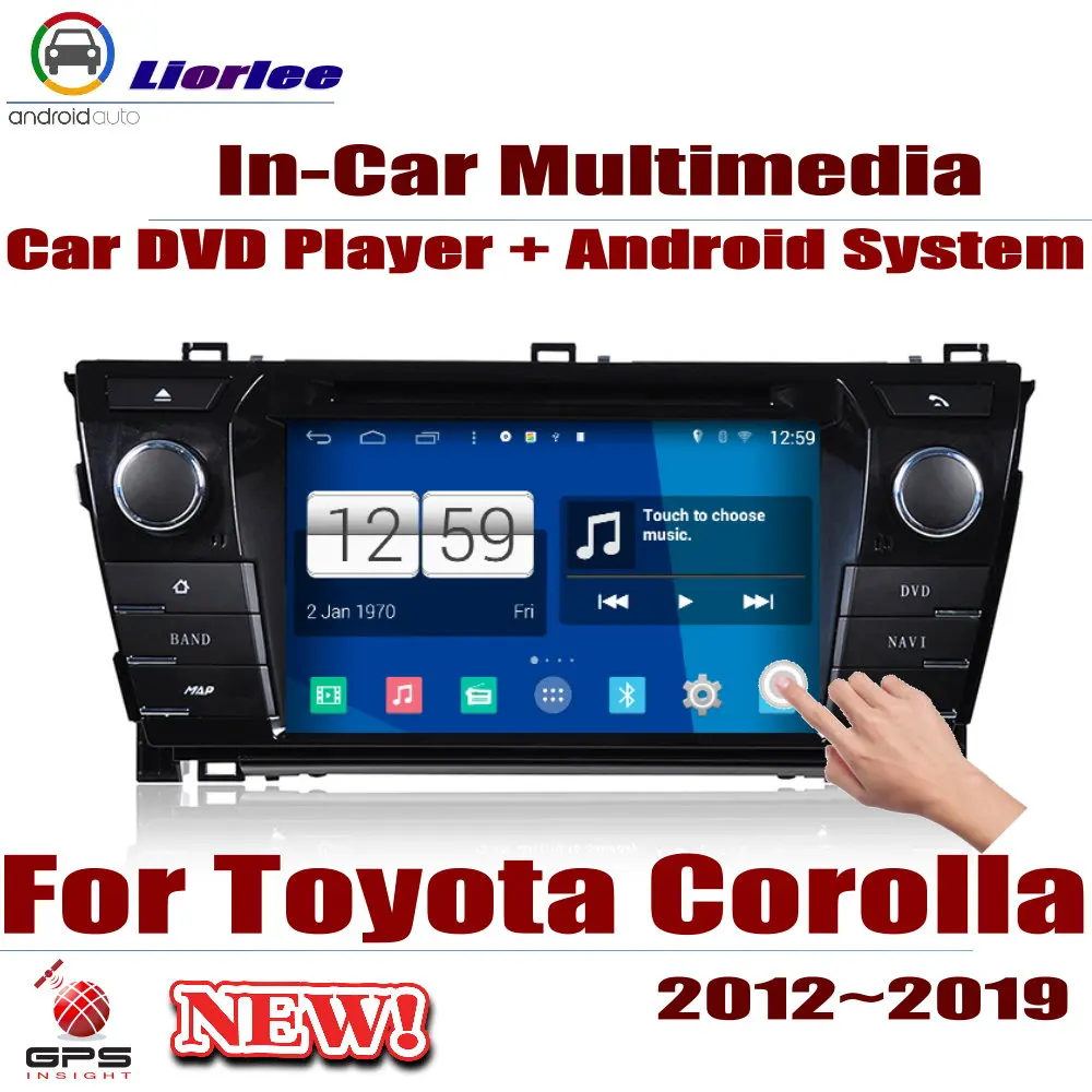 Car Android System Rockchip Px5 1080p Ips Lcd Screen For Toyota Corolla