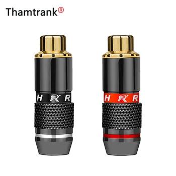 

100pcs/lot Female RCA Jack Socket Wire Connector Gold Plated Jack RCA Speaker Connector 50 Pairs Red+Black Wholesales