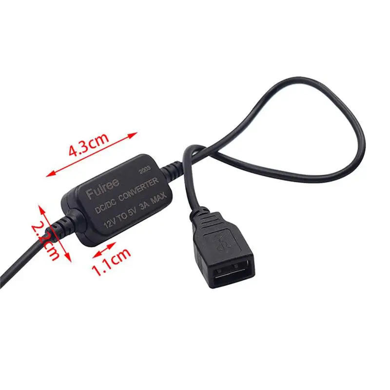 Kuulee DC-DC от 12 В до 5 В пост 3A USB адаптер напряжения понижающий преобразователь конвертер понижающий модуль автомобильные аксессуары
