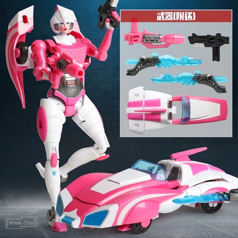 Трансформация Робот WJ G1 Arcee сплав IDW увеличить женский шедевр фигурка детские игрушки Коллекция Модель автомобиля