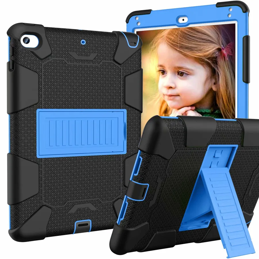 Ударопрочный чехол для iPad Mini 5, чехол Mini 4 с подставкой, силиконовый ПК, полный корпус, прочный двойной слой, гибридный Чехол