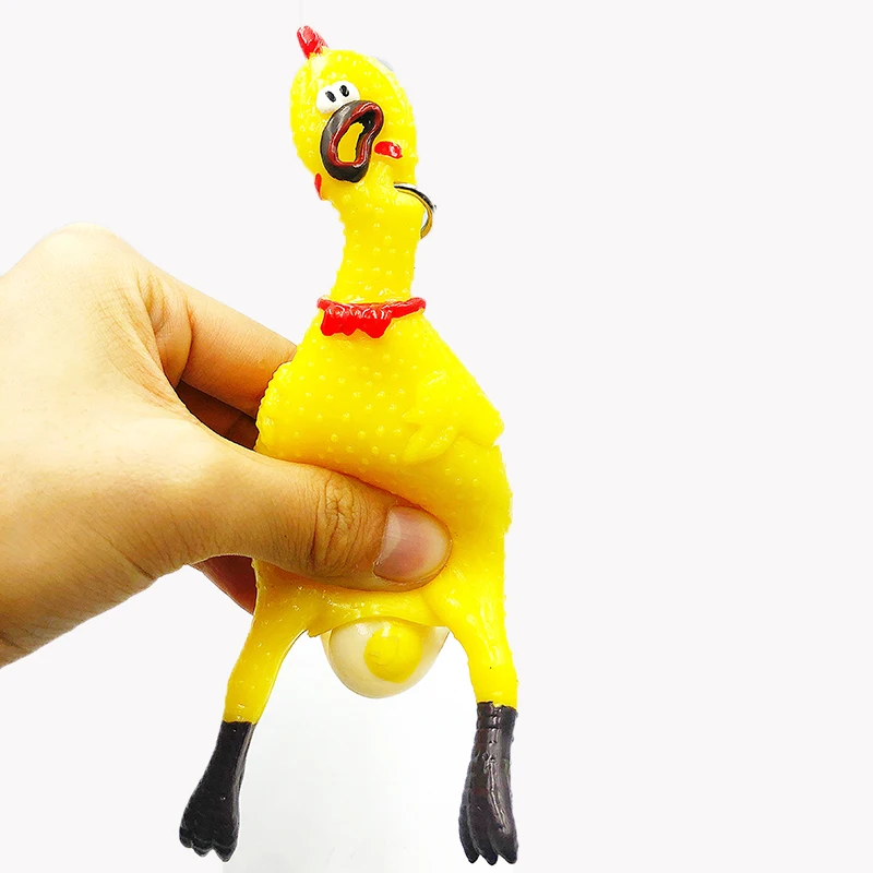 

16cm Screaming Chicken Whole Antistress Toys Creative Tricky Pet Dog Chew Squeak Toys Vent Squeeze Sound Toys Funny Gadgets