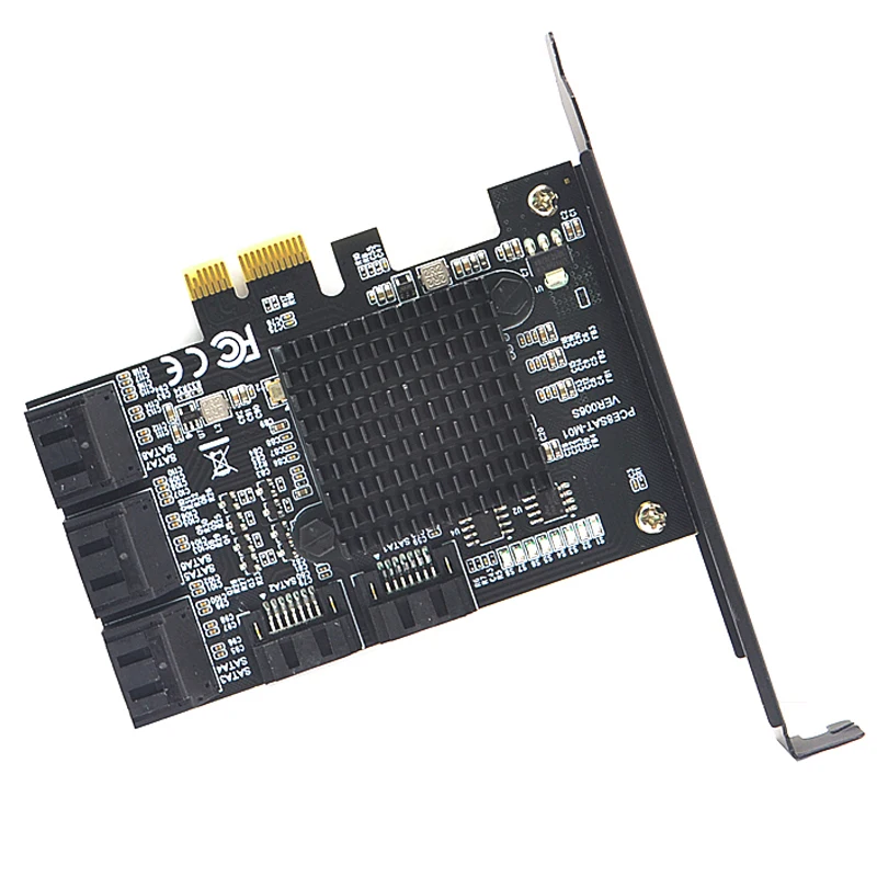 Moligh кукла Pci-E Sata 3,0 карты расширения 8-Порты и разъёмы 6G Ssd HDD Ipfs добыча стояк карты расширения Ipfs жесткого диска(черный