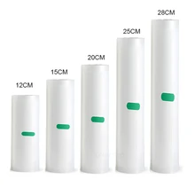 5 рулонов/лот кухонные вакуумные пакеты для хранения пищевых продуктов, пакеты для вакуумного упаковщика, пакеты для хранения пищевых продуктов 12+ 15+ 20+ 25+ 28 см* 500 см