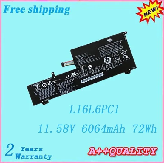 Горячая Распродажа Аккумулятор для ноутбука lenovo Yoga 720 Yoga 720-15 L16L6PC1 11,58 V 6064 mAh/72Wh