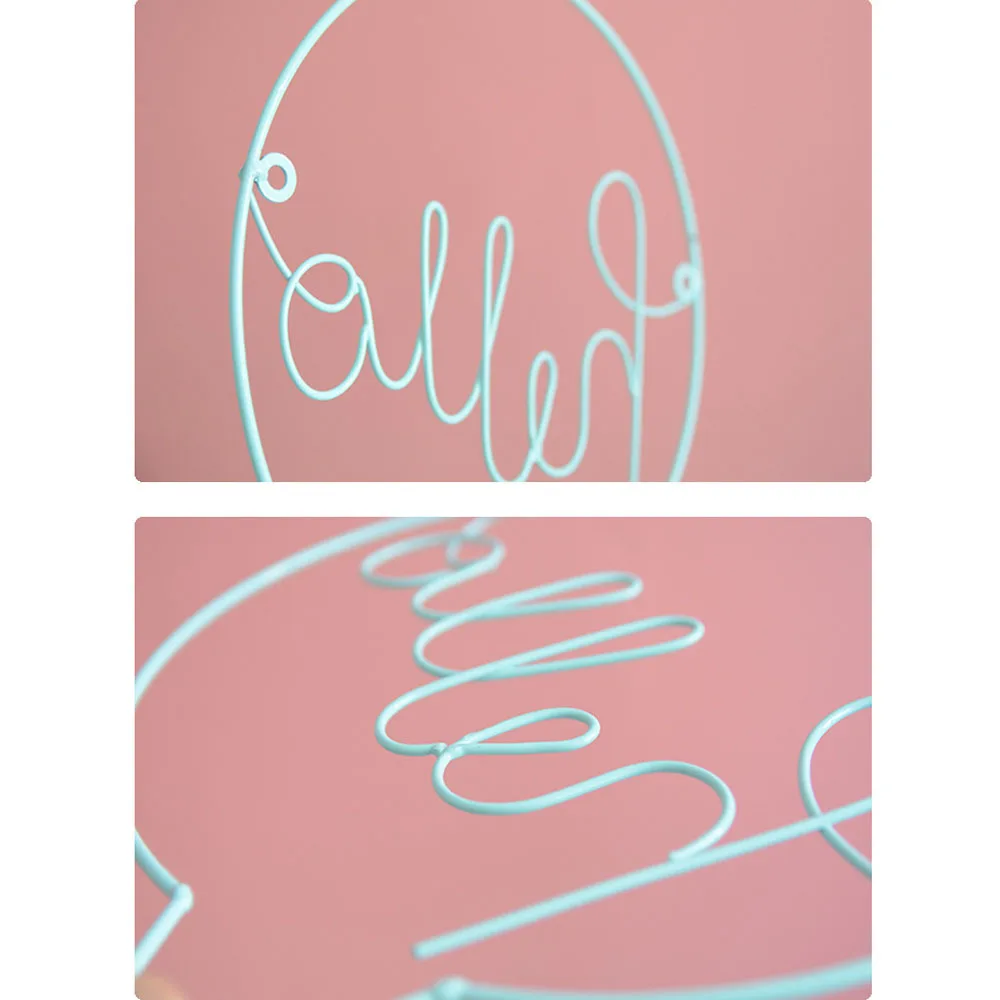 Скандинавский стиль Железный Hello letters настенный стикер для детской комнаты висячие украшения Прихожая знак Добро пожаловать знак стены Искусство настенные