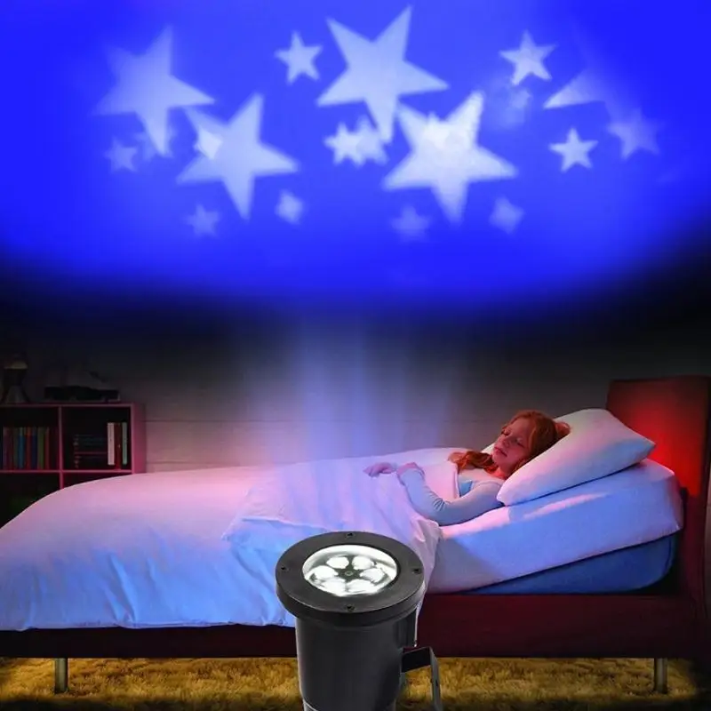 

Star Projection Lamp Christmas Projector Warm White Landscape Laser Light 12V 6LED Waterproof Decor Garden Starry Xmas
