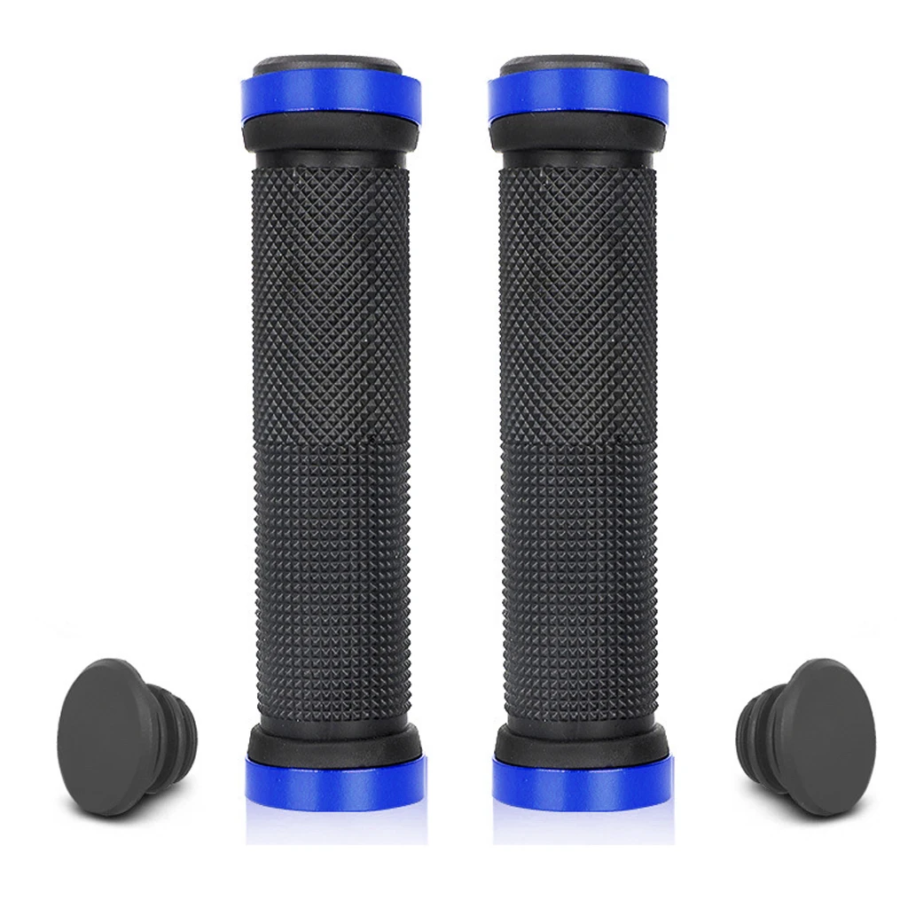 1 Pair Bicycle Double Lock MTB Cycling Handle Bar Grips Hand Cover Anti-slip Bicycle Handlebar Grips Bike Accessories