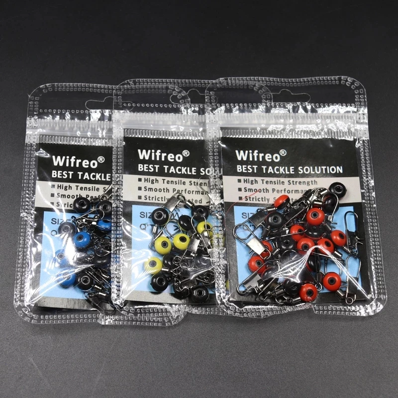 WIFREO Fishing Float Bobber Stops Space Beans Pole Floating Seat Swivel Connector 20PCS Saltwater Fishing Tools Accessories