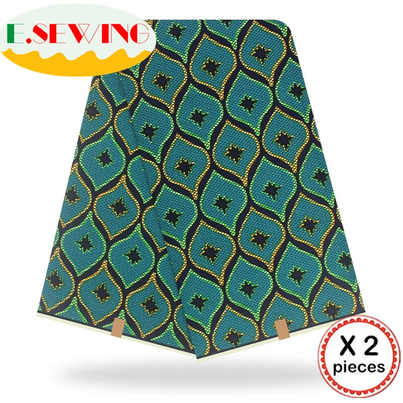 Анкара африканская восковая печатная ткань 12 ярдов Хлопок Воск Гана воск нигерийский стиль для шитья африканские платья одежда 111847