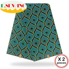 Анкара африканская восковая печатная ткань 12 ярдов Хлопок Воск Гана воск нигерийский стиль для шитья африканские платья одежда 111847