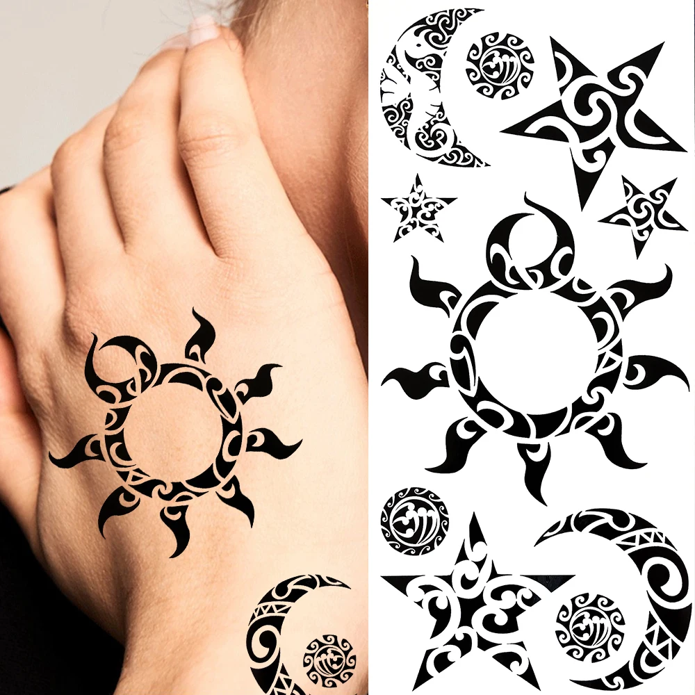 Forearm markings for Sheela inspired by traditional Indian tattoo motifs.  Featuring designs for peacock, scorpion, grains, sun, stars, mo... |  Instagram